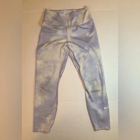 Nike Icon Clash Cropped Leggings Workout Training Light Thistle Purple - Picture 1 of 7